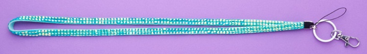 Rhinestone Studded Lanyard